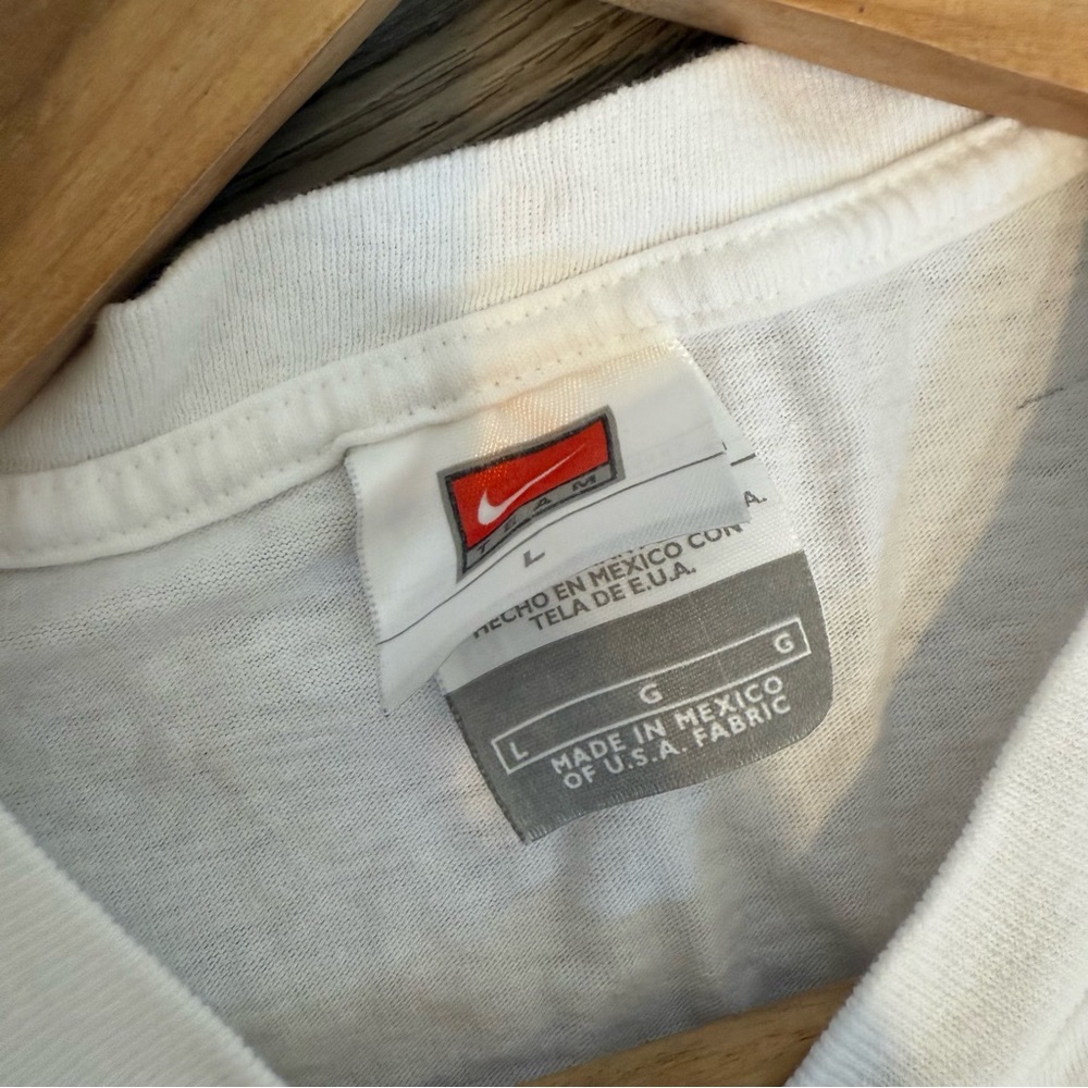 Nike Silver Tag White and Blue Carolina Basketball T-Shirt size large - Picture 4 of 6